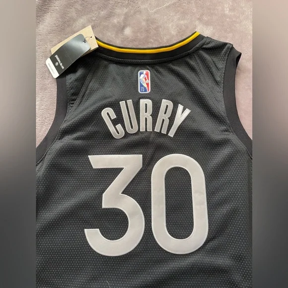 Nike Golden State Warriors Stephen Curry Black MVP Swingman Jersey DH8056-010